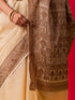 The Royal Cream Muga Silk Saree with Blouse Fabric